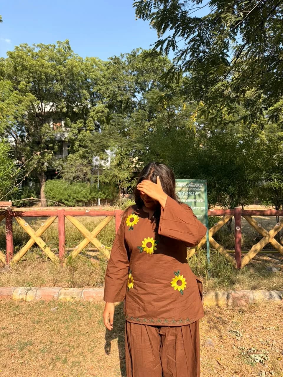 Brown Sunflower Farshi